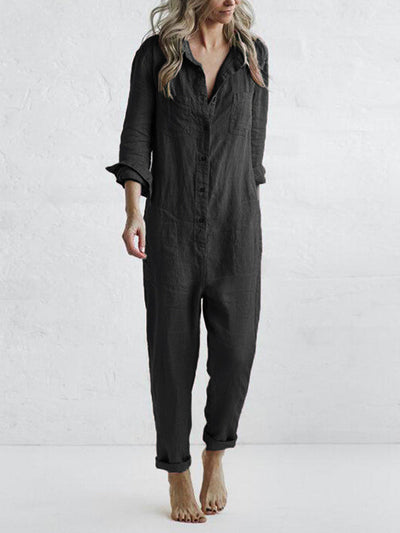 Mila| jumpsuit met lange mouwen