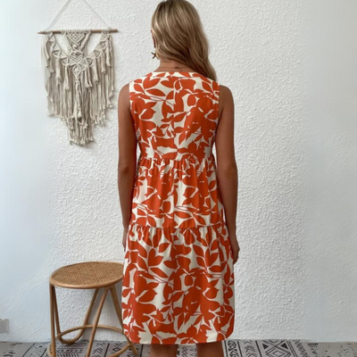 AmalfiCharm | Amalfi A Line Tank Dress met ruches