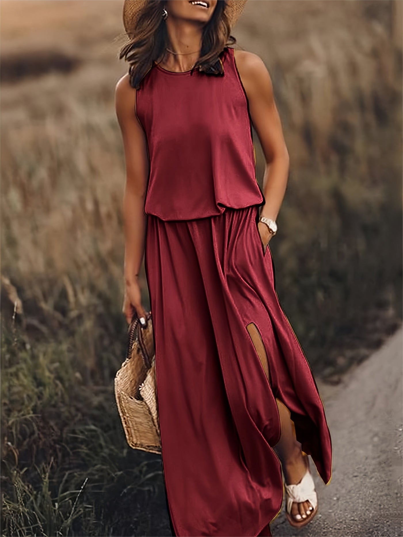 Rosaline l Eenvoudige boho maxi-jurk