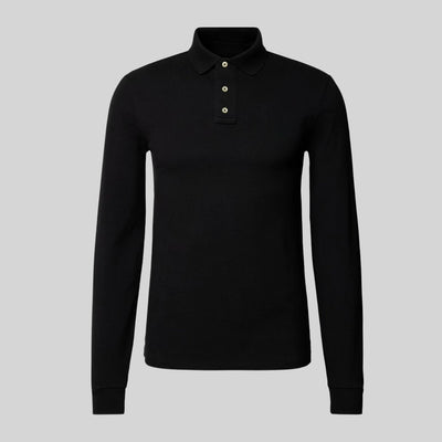 Rudolf | casual poloshirt met lange mouwen