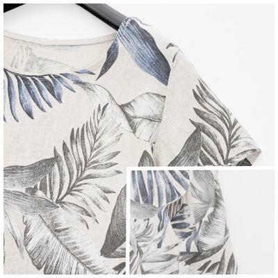 LeafyCharm | Jurk met botanische print